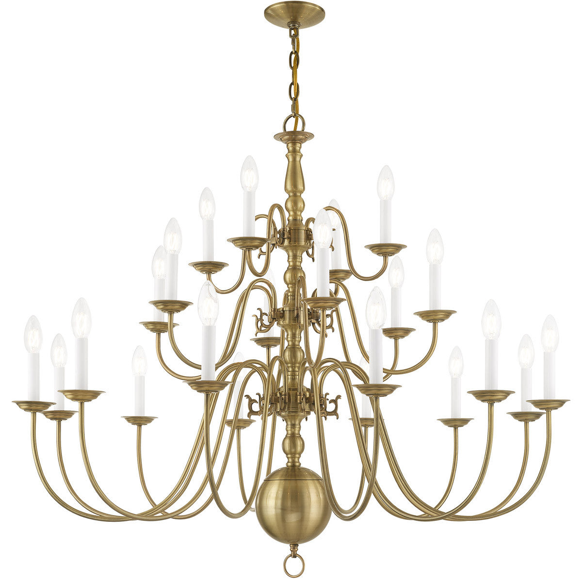 Multi Light Dimmable Chandelier With Shades