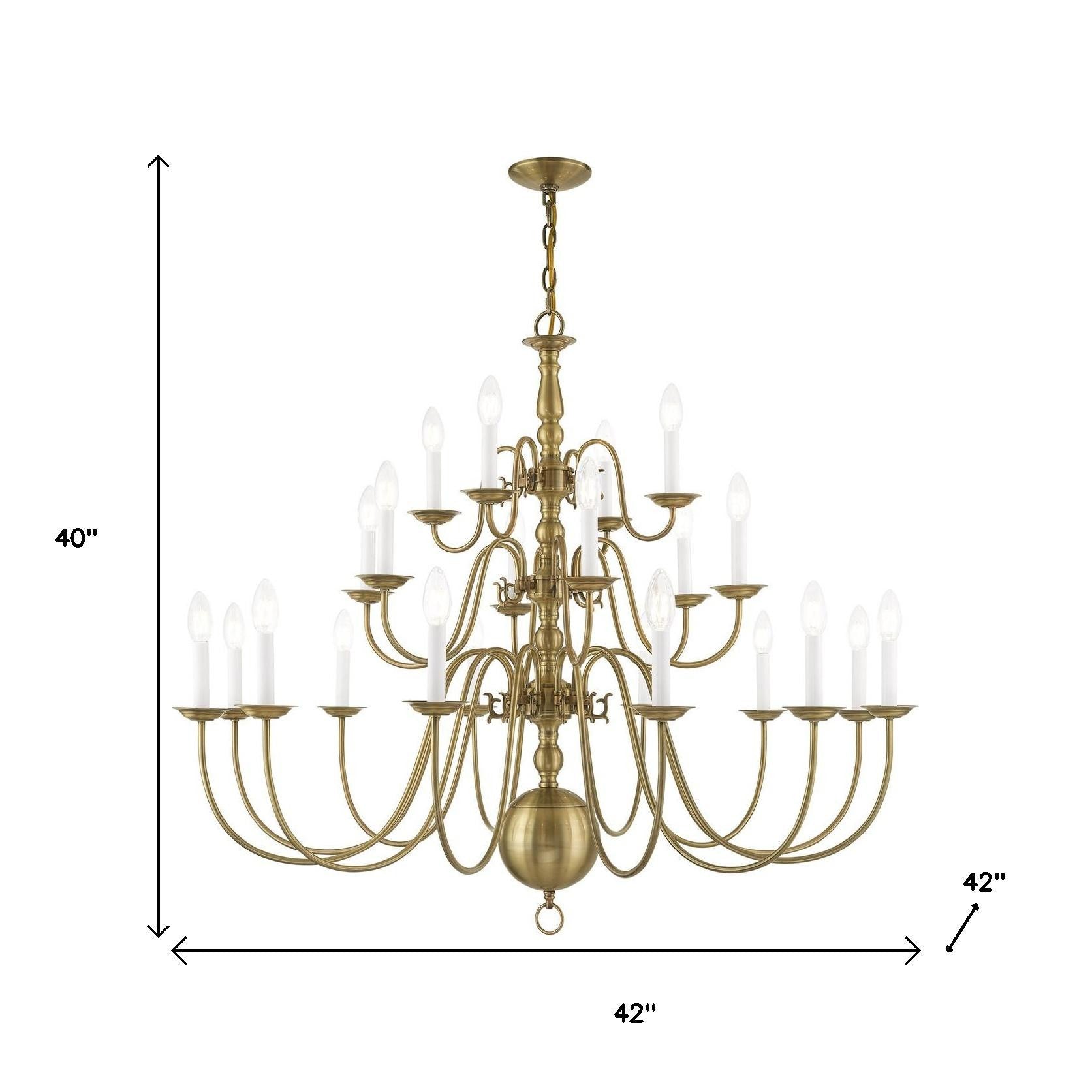 Multi Light Dimmable Chandelier With Shades