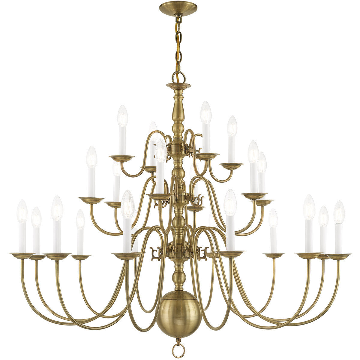 Multi Light Dimmable Chandelier With Shades
