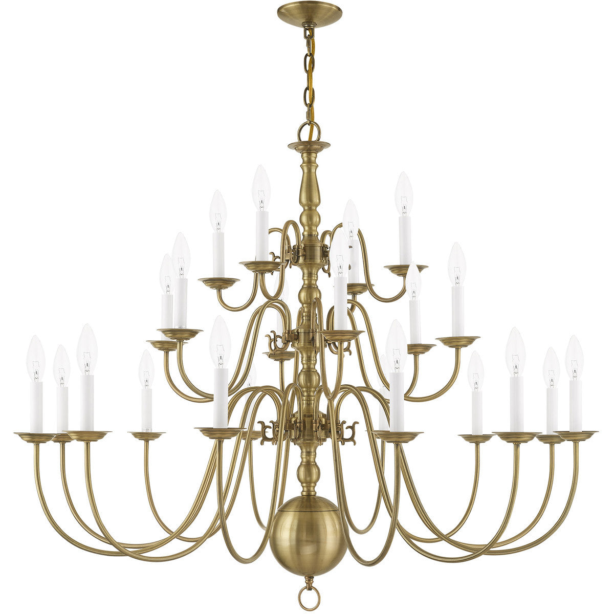 Multi Light Dimmable Chandelier With Shades