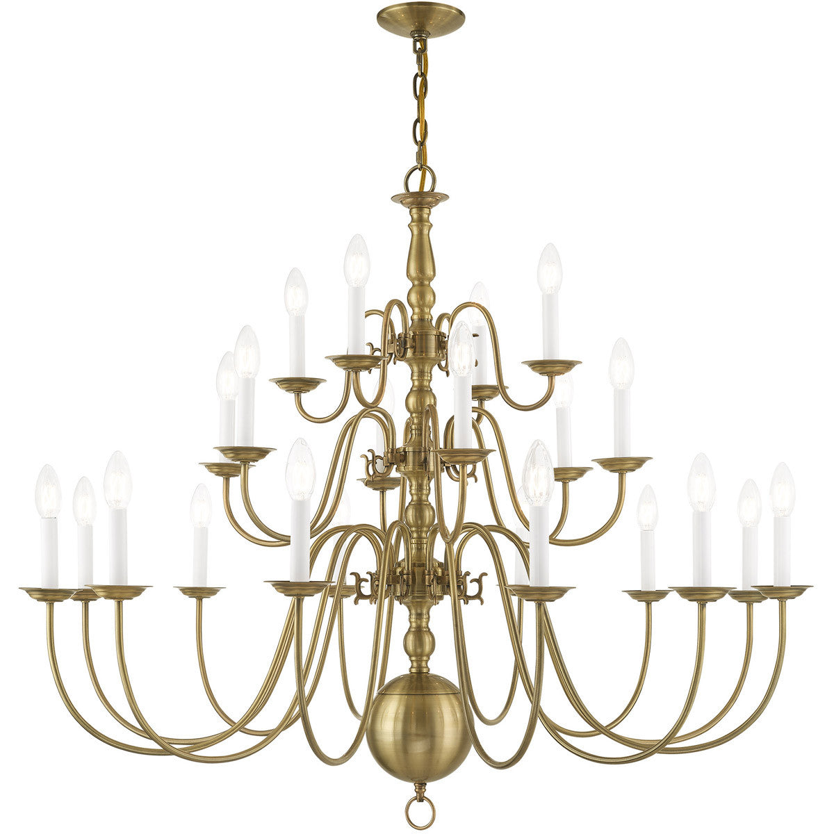 Multi Light Dimmable Chandelier With Shades