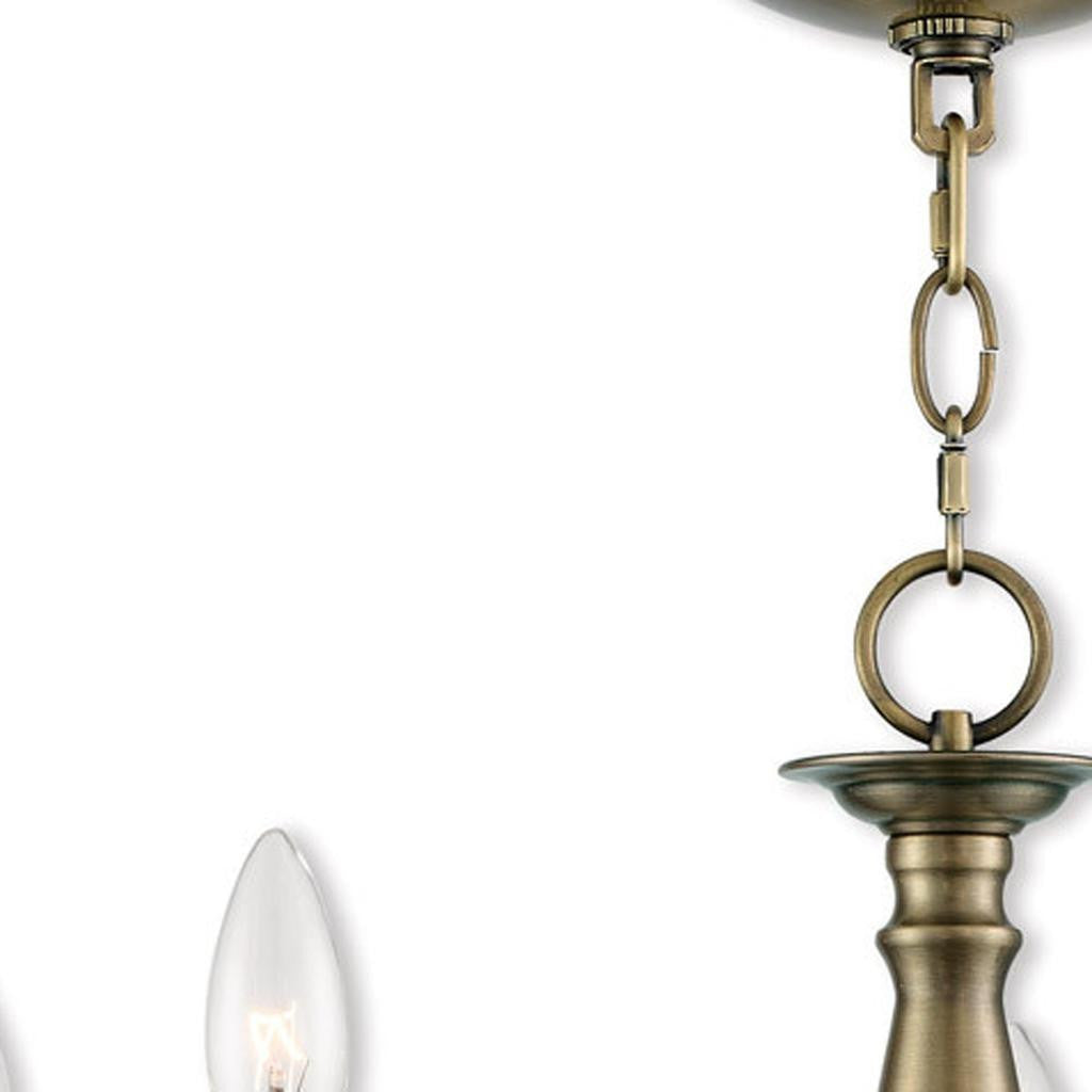 Five Light Dimmable Chandelier With Shades Default Title