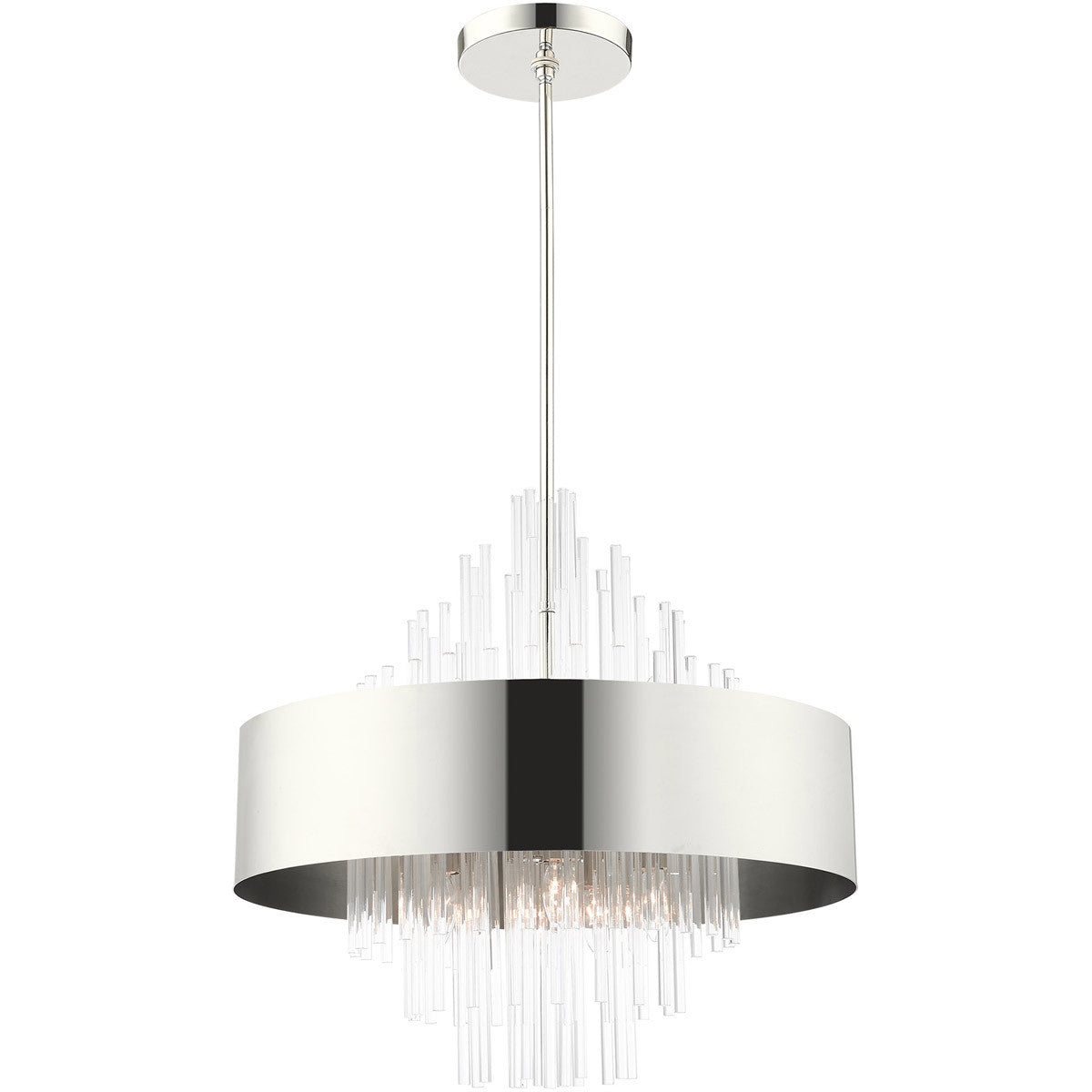 Ten Light Dimmable Chandelier With Shades Default Title