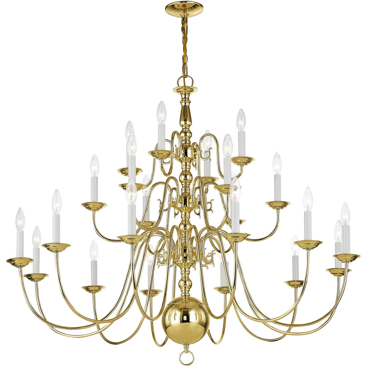 Multi Light Dimmable Chandelier With Shades Default Title