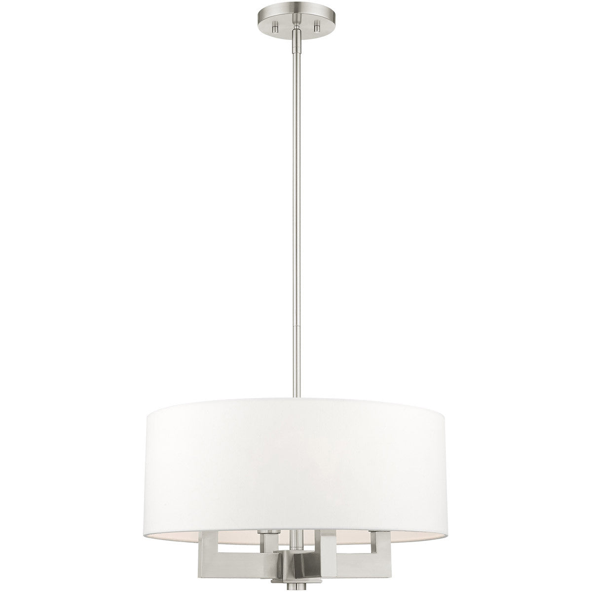 Four Light Dimmable Chandelier With Shades Default Title