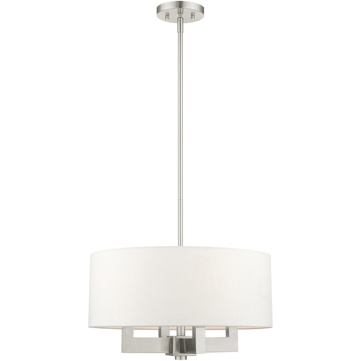 Four Light Dimmable Chandelier With Shades