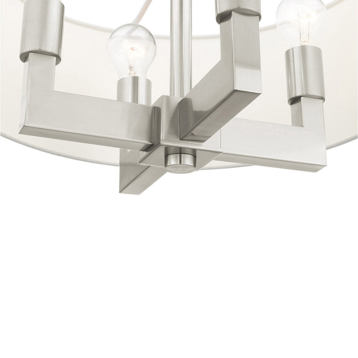 Four Light Dimmable Chandelier With Shades