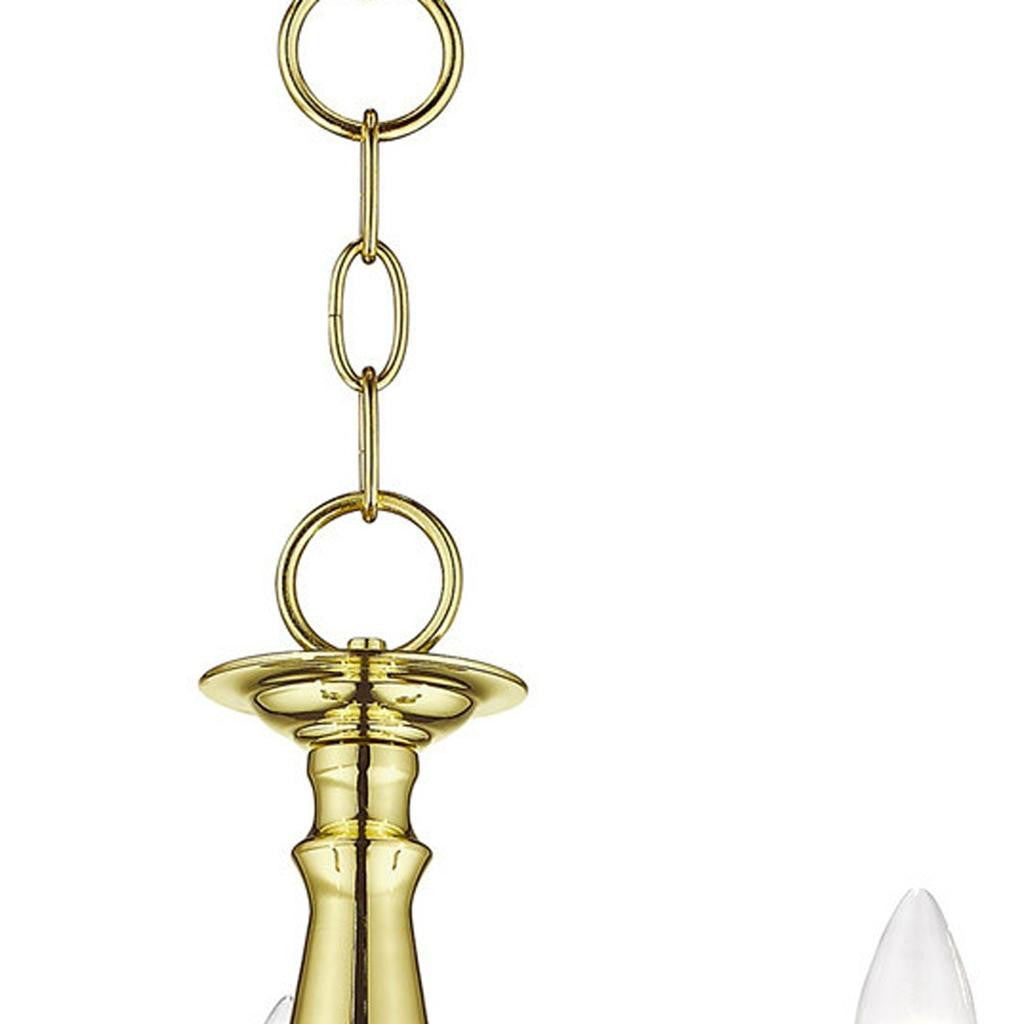 Three Light Dimmable Chandelier With Shades