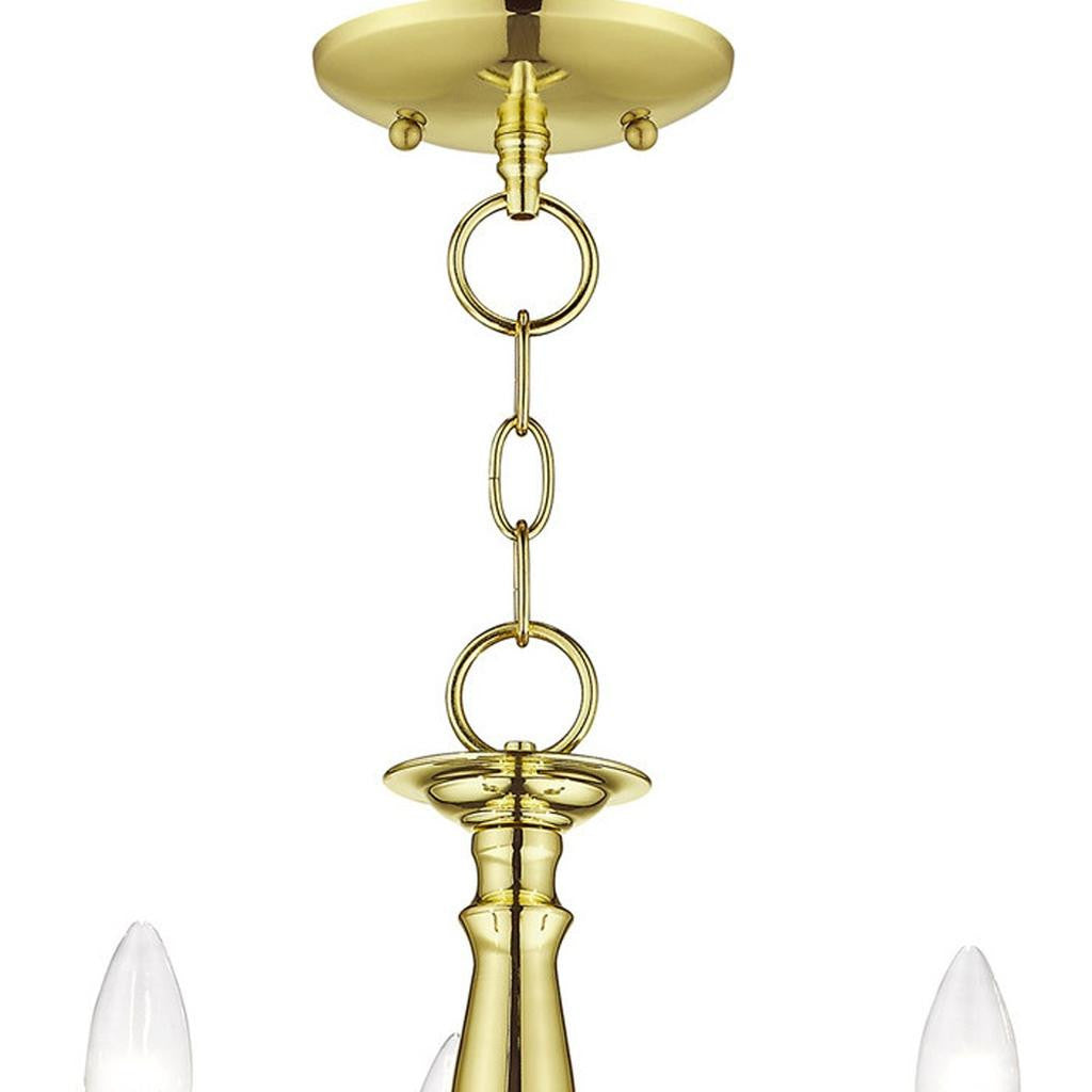 Three Light Dimmable Chandelier With Shades