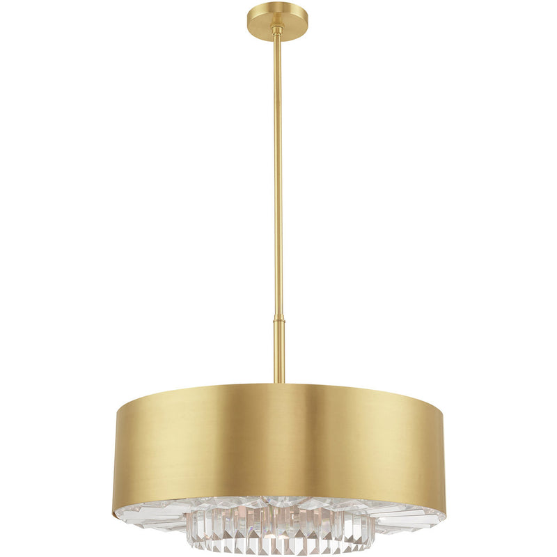 Six Light Dimmable Chandelier With Shades