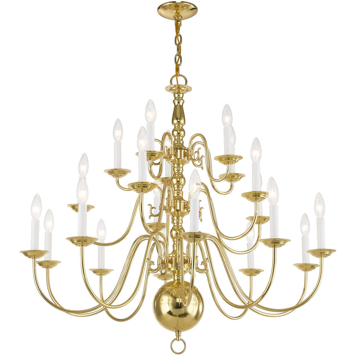 Multi Light Dimmable Chandelier With Shades Default Title