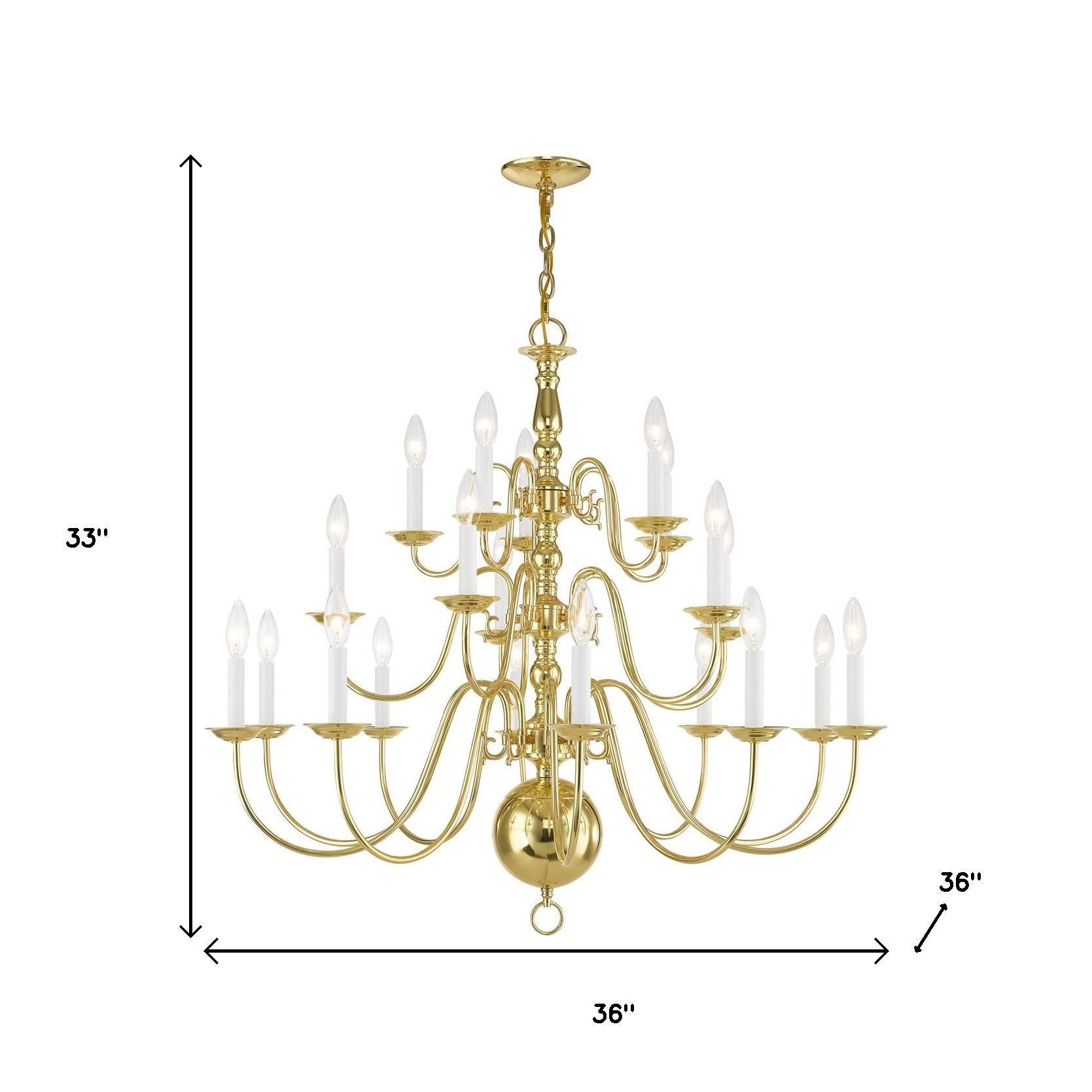 Multi Light Dimmable Chandelier With Shades