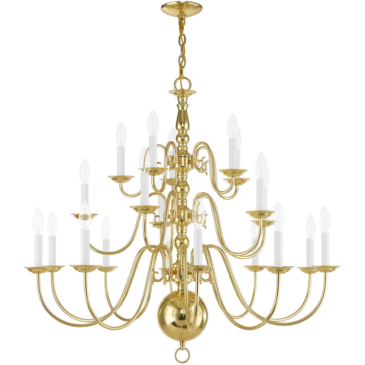 Multi Light Dimmable Chandelier With Shades