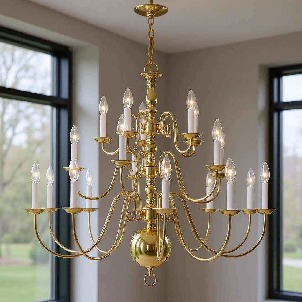 Multi Light Dimmable Chandelier With Shades