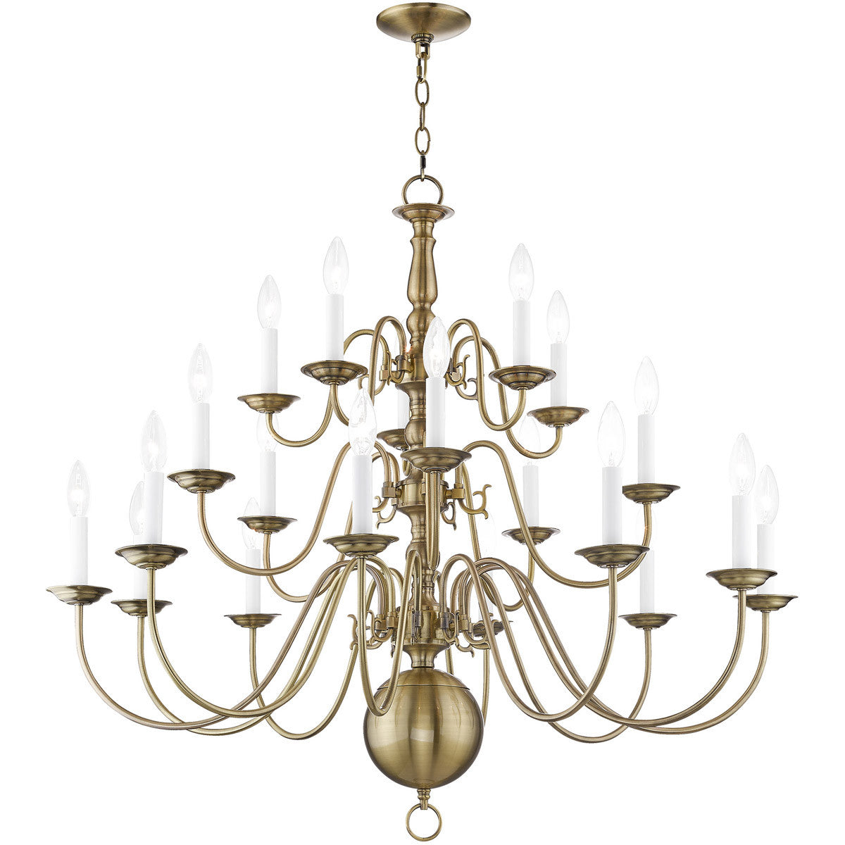Multi Light Dimmable Chandelier With Shades