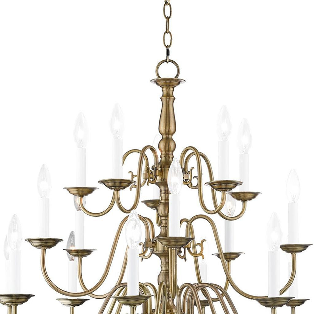 Multi Light Dimmable Chandelier With Shades