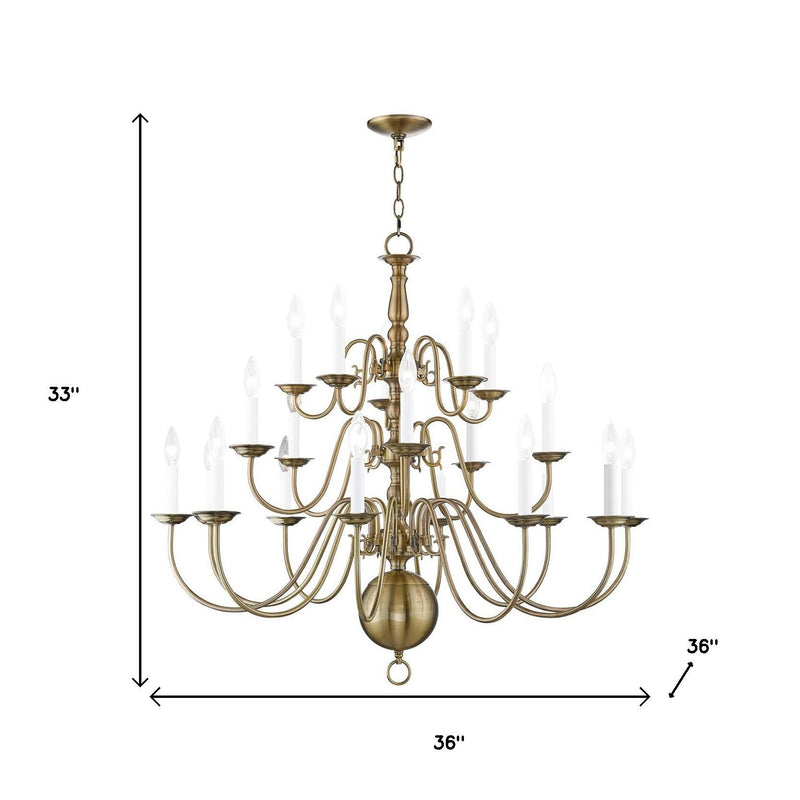 Multi Light Dimmable Chandelier With Shades