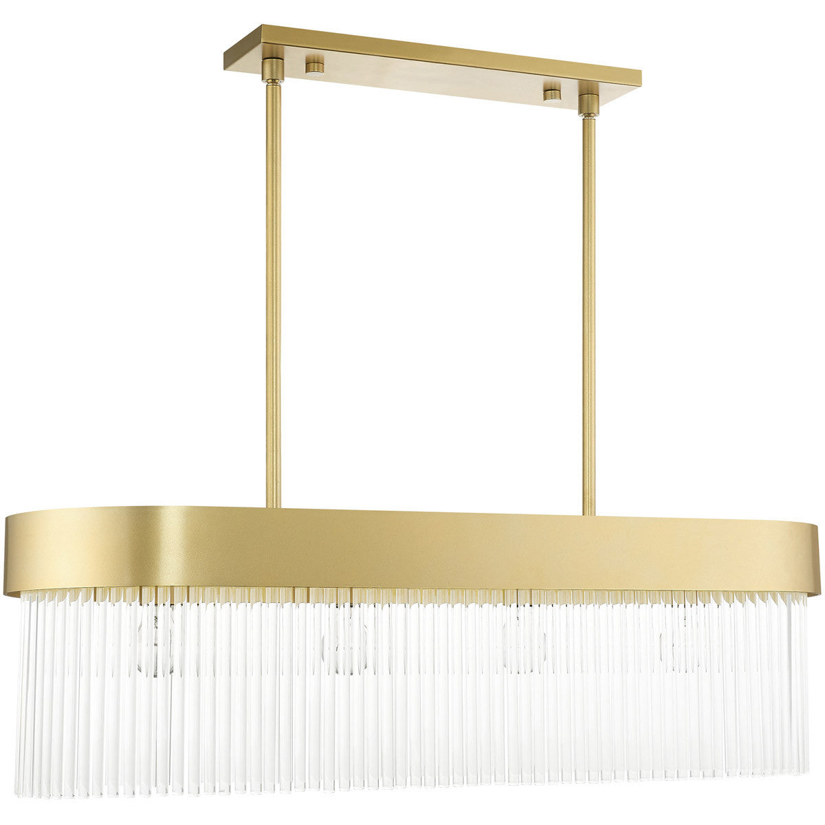 Four Light Dimmable Chandelier With Shades Default Title