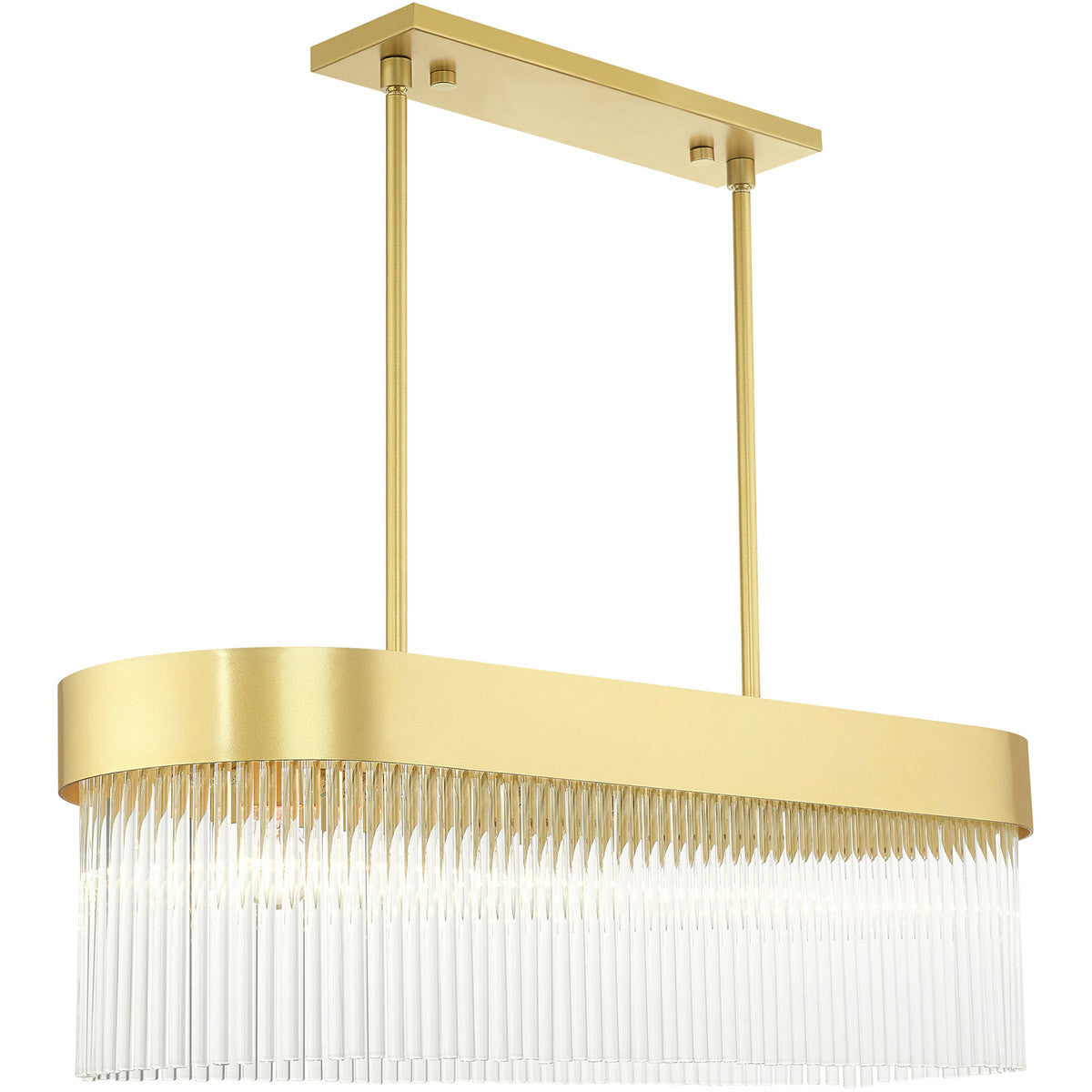 Four Light Dimmable Chandelier With Shades