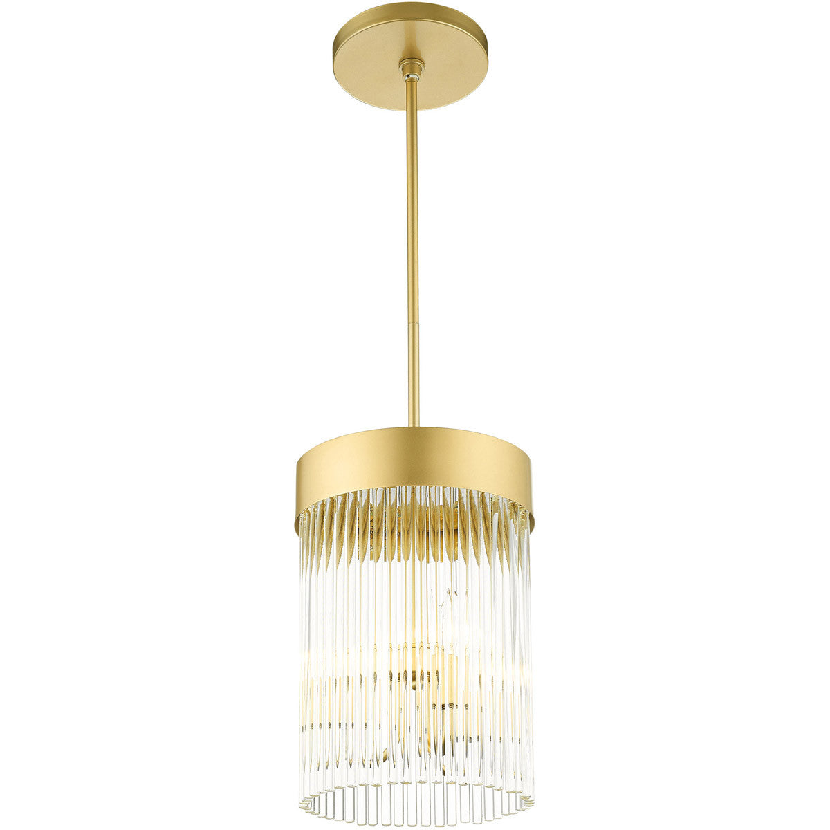 Three Light Dimmable Chandelier With Shades Default Title