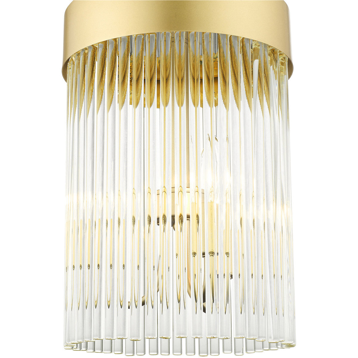 Three Light Dimmable Chandelier With Shades