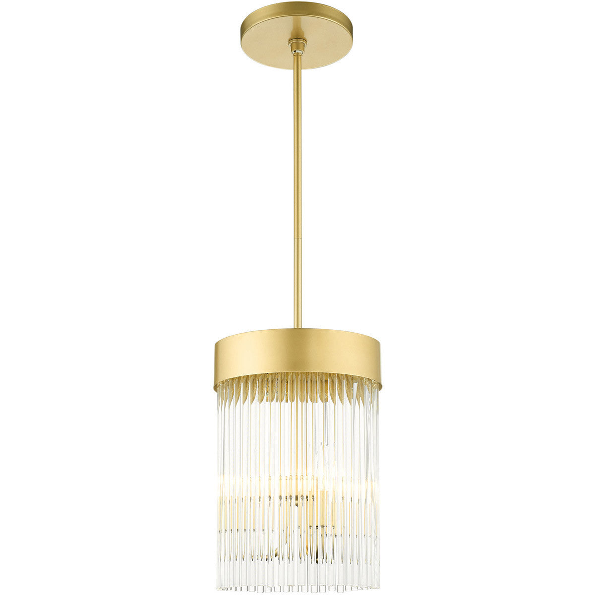 Three Light Dimmable Chandelier With Shades