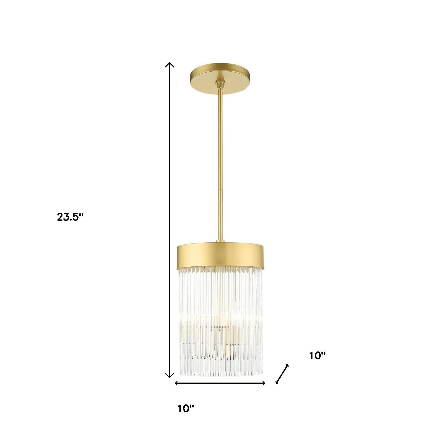 Three Light Dimmable Chandelier With Shades