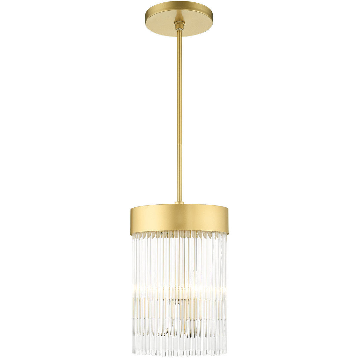 Three Light Dimmable Chandelier With Shades