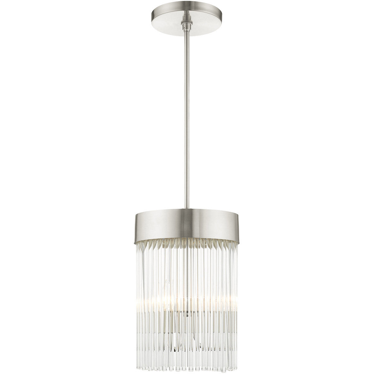 Three Light Dimmable Chandelier With Shades