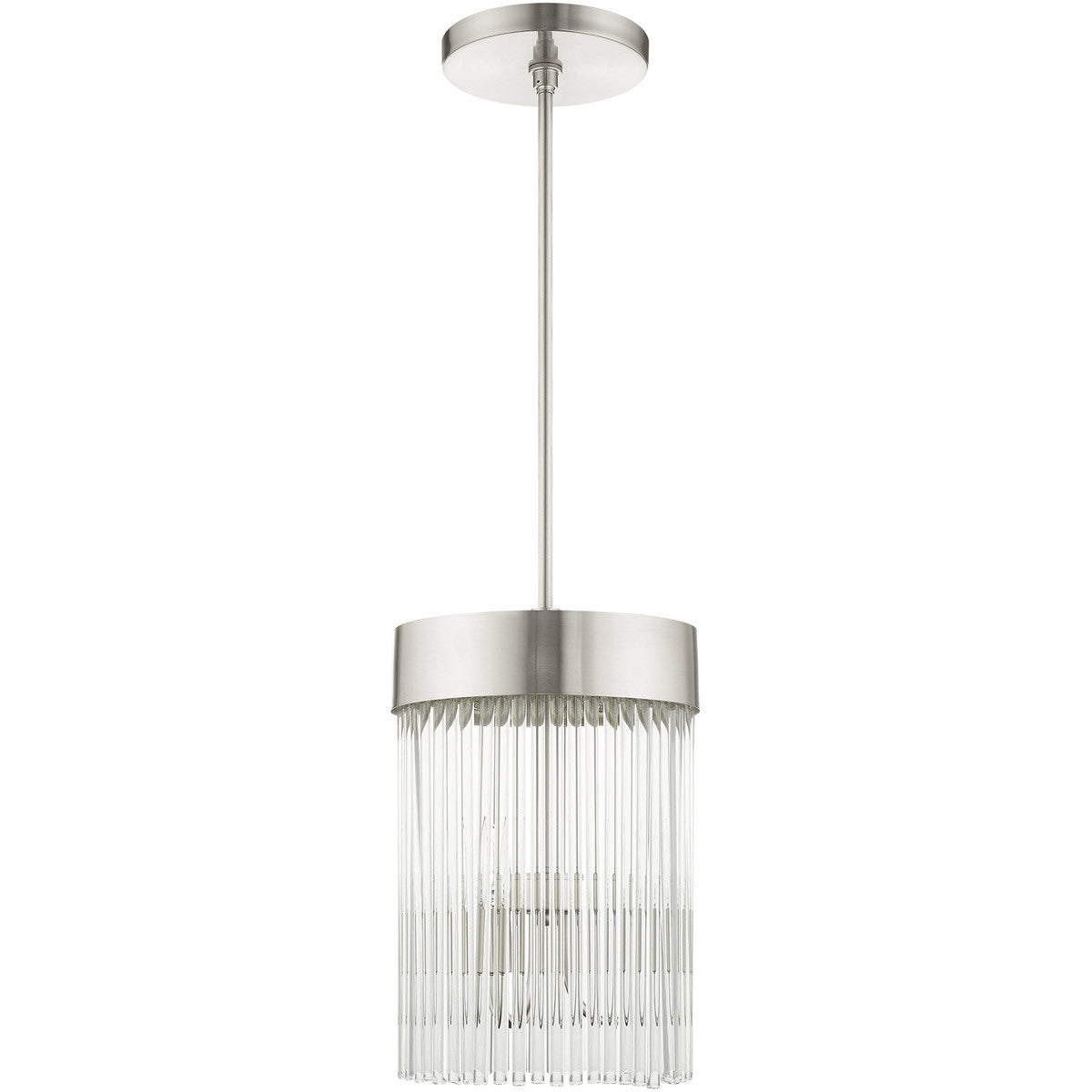 Three Light Dimmable Chandelier With Shades