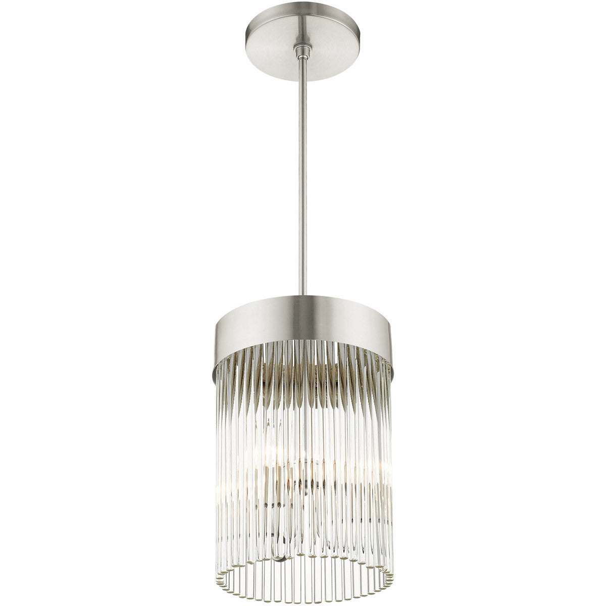 Three Light Dimmable Chandelier With Shades