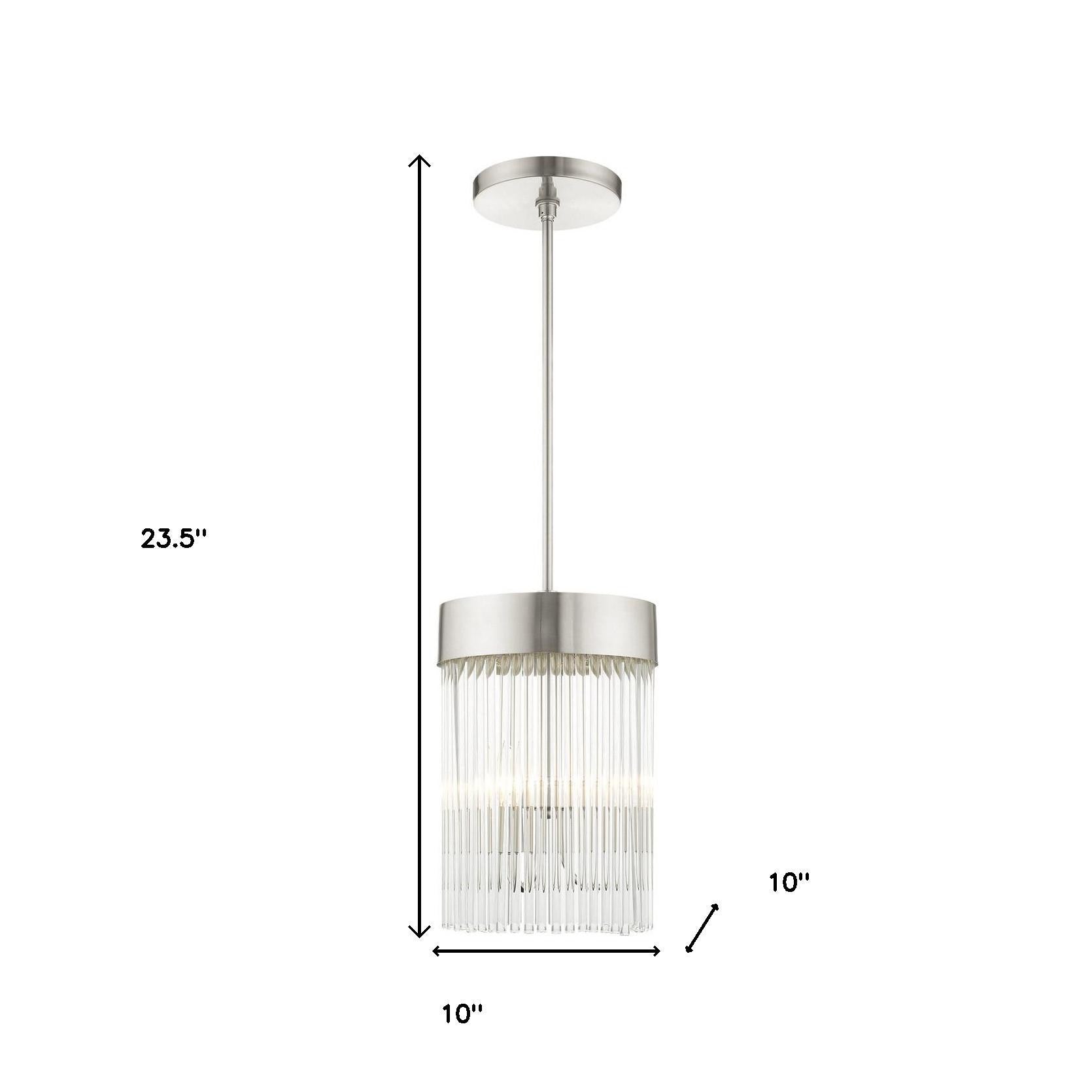 Three Light Dimmable Chandelier With Shades