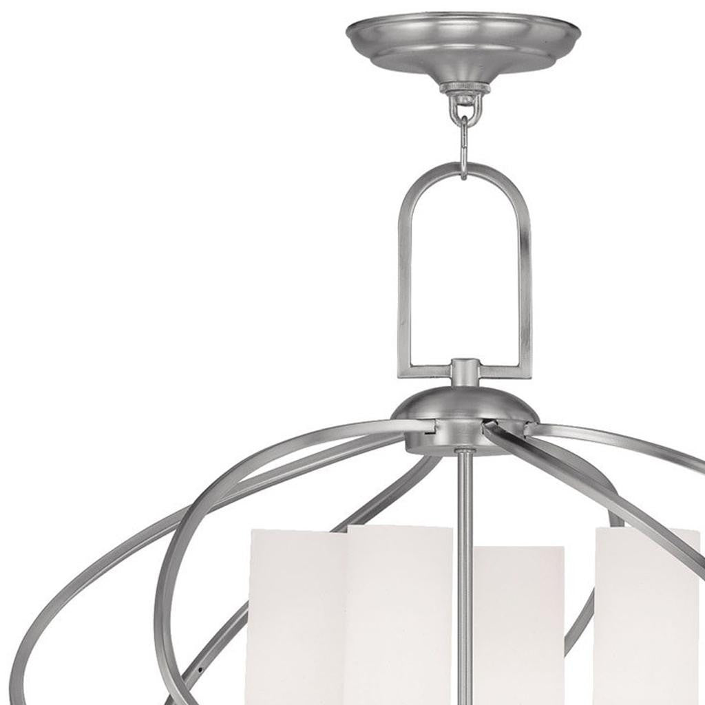 Four Light Dimmable Chandelier With Shades