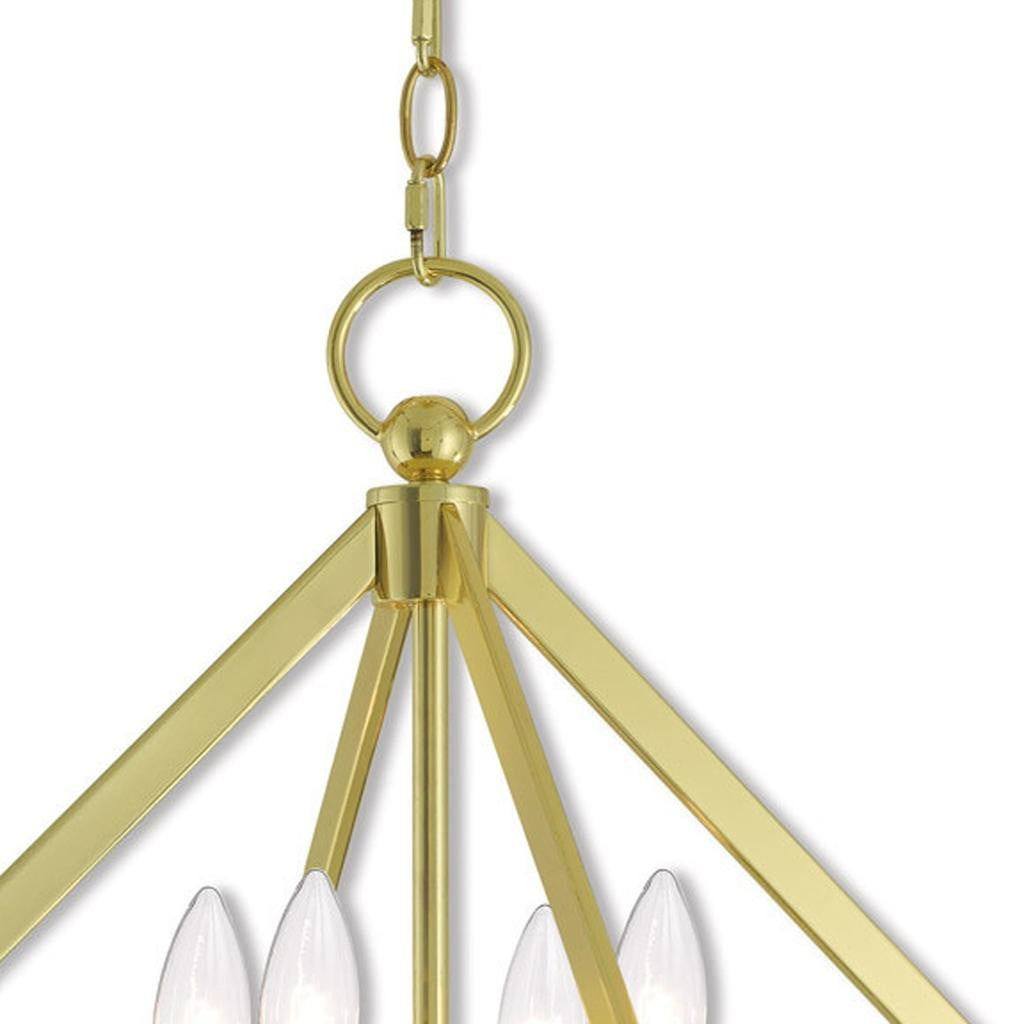 Four Light Dimmable Chandelier With Shades