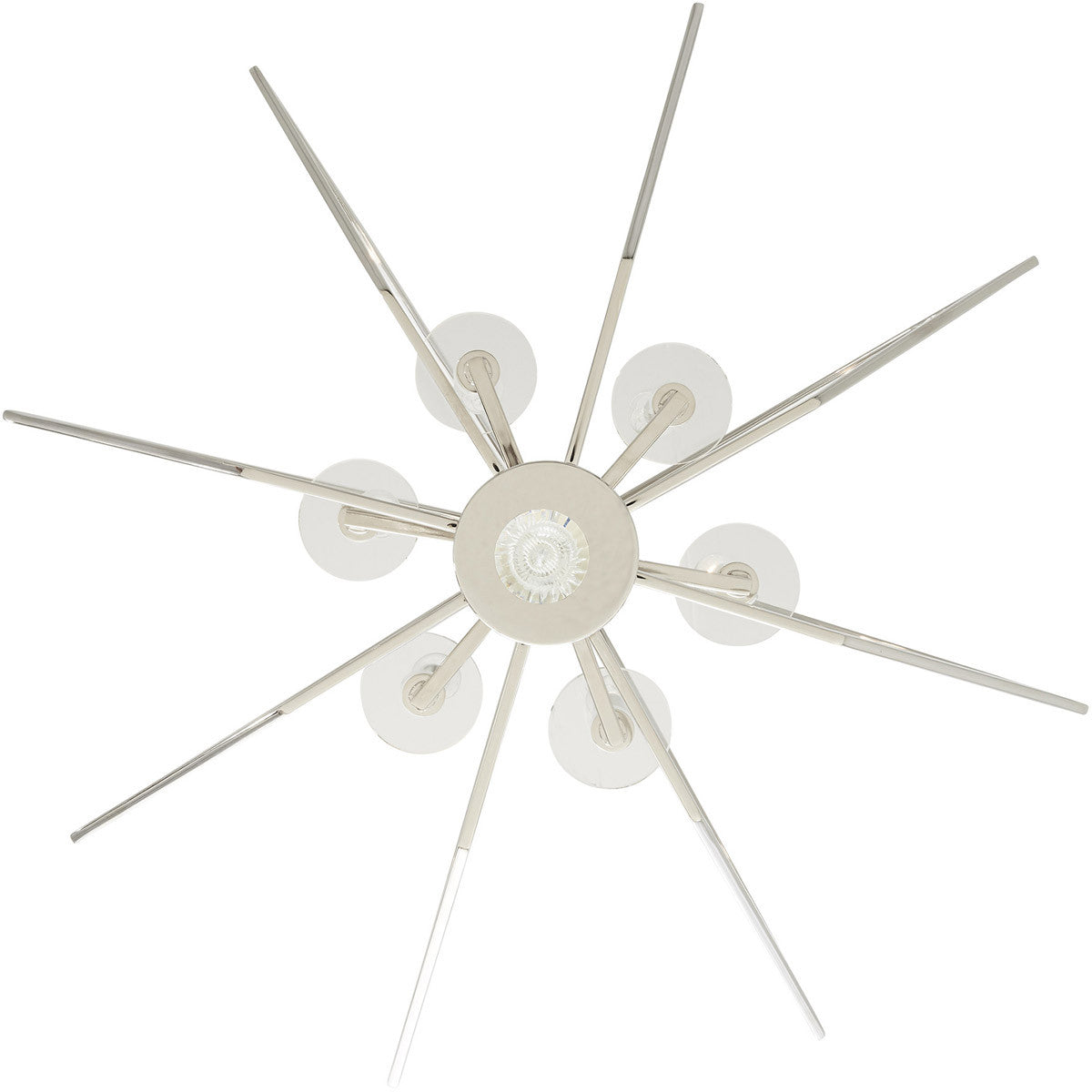 Six Light Dimmable Chandelier With Shades