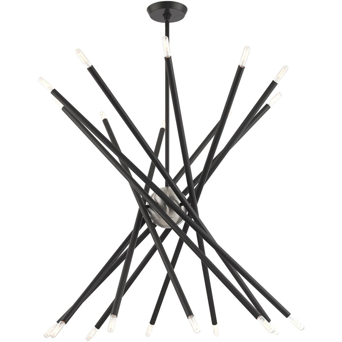 Multi Light Dimmable Chandelier With Shades