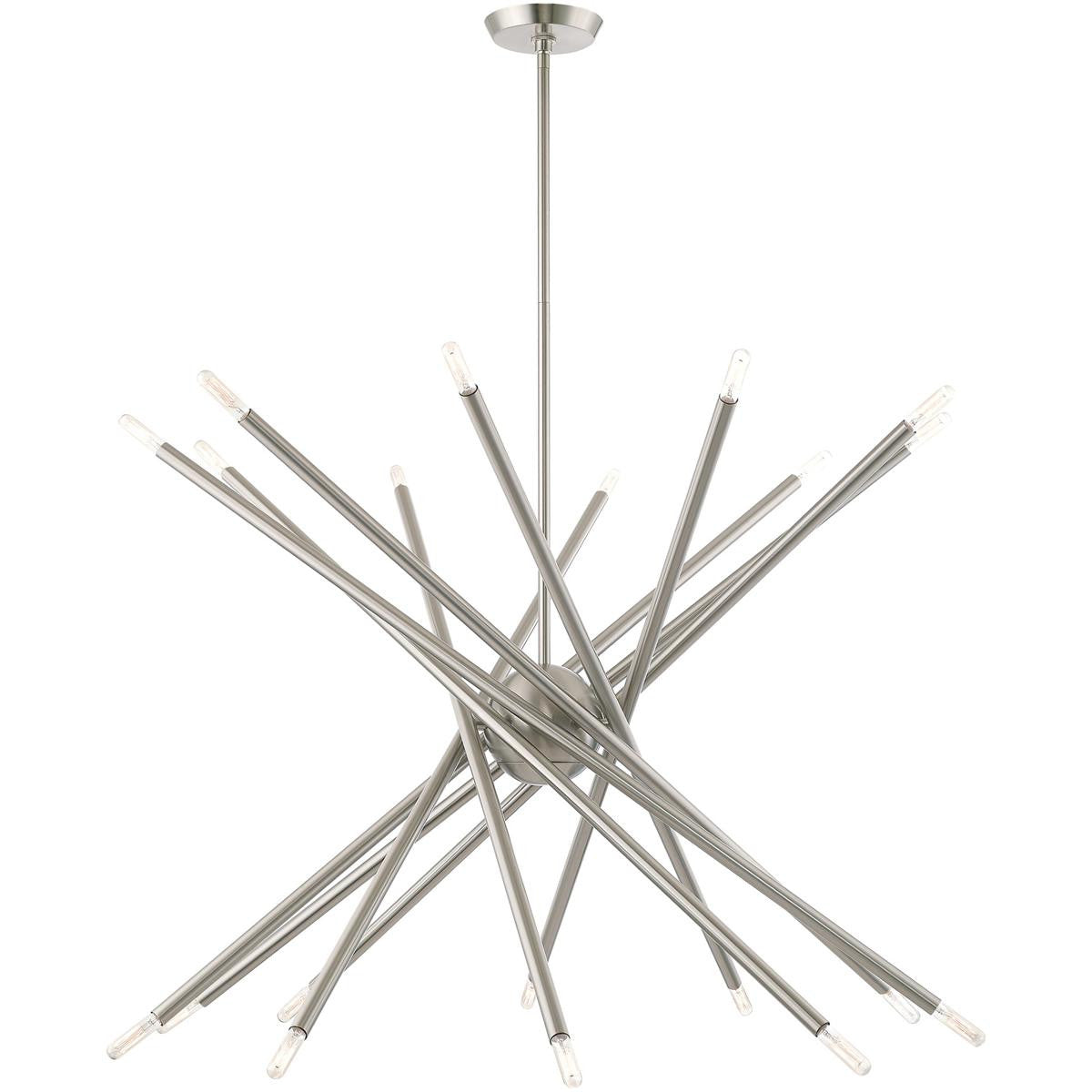 Multi Light Dimmable Chandelier With Shades Default Title