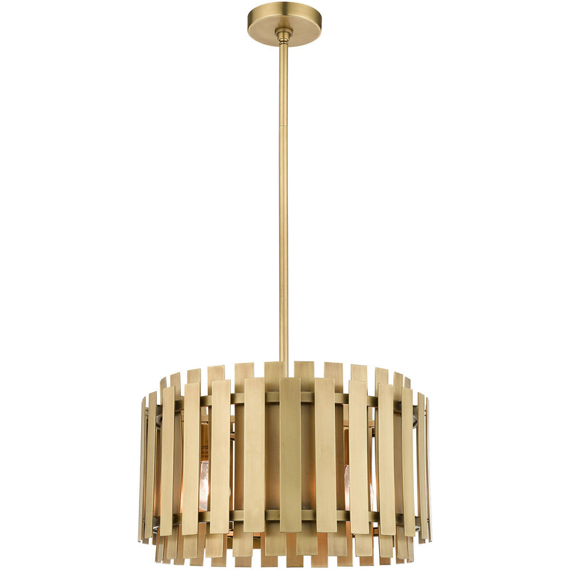Five Light Dimmable Chandelier With Shades