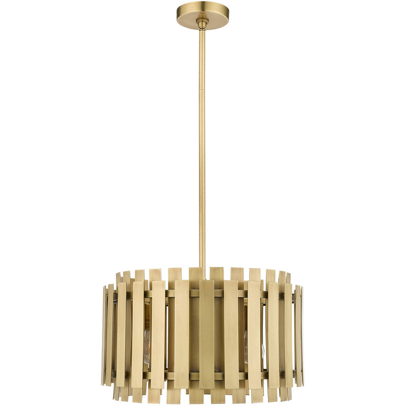 Five Light Dimmable Chandelier With Shades