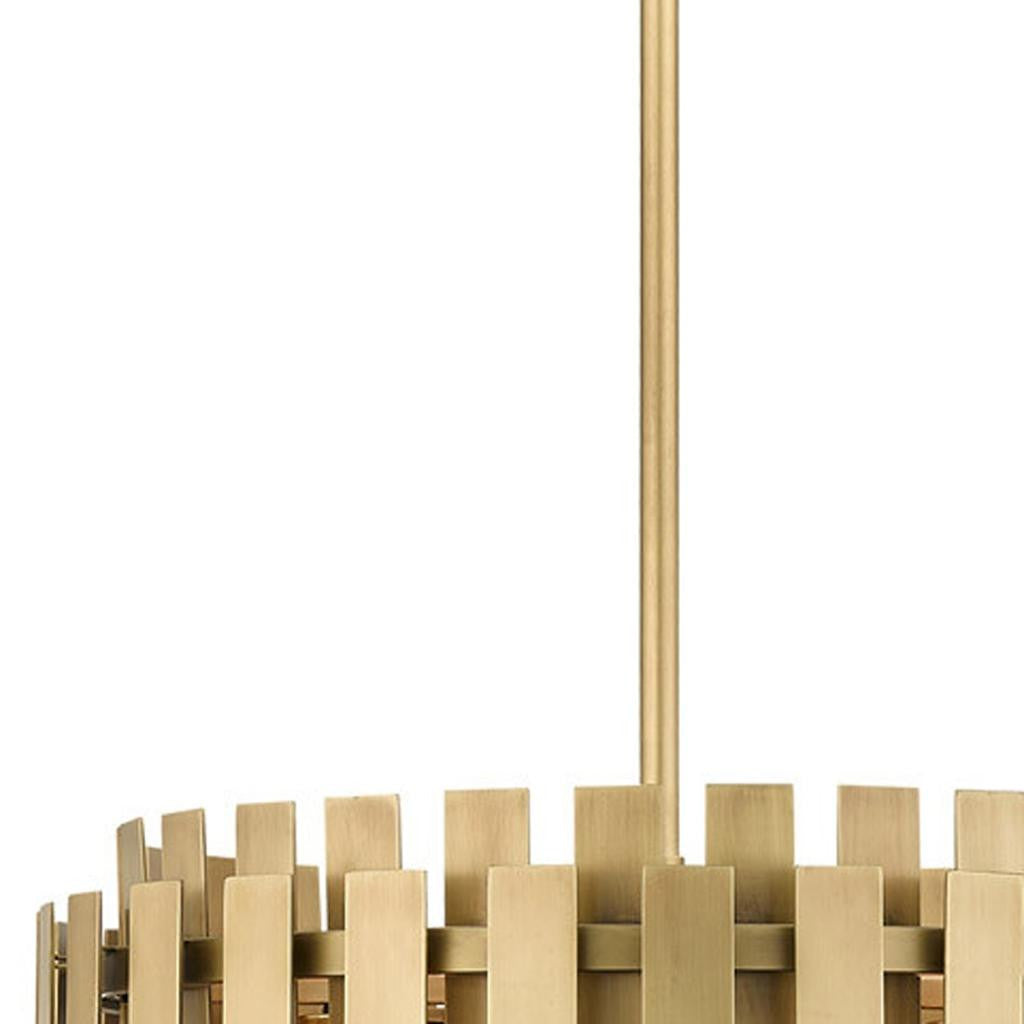 Five Light Dimmable Chandelier With Shades