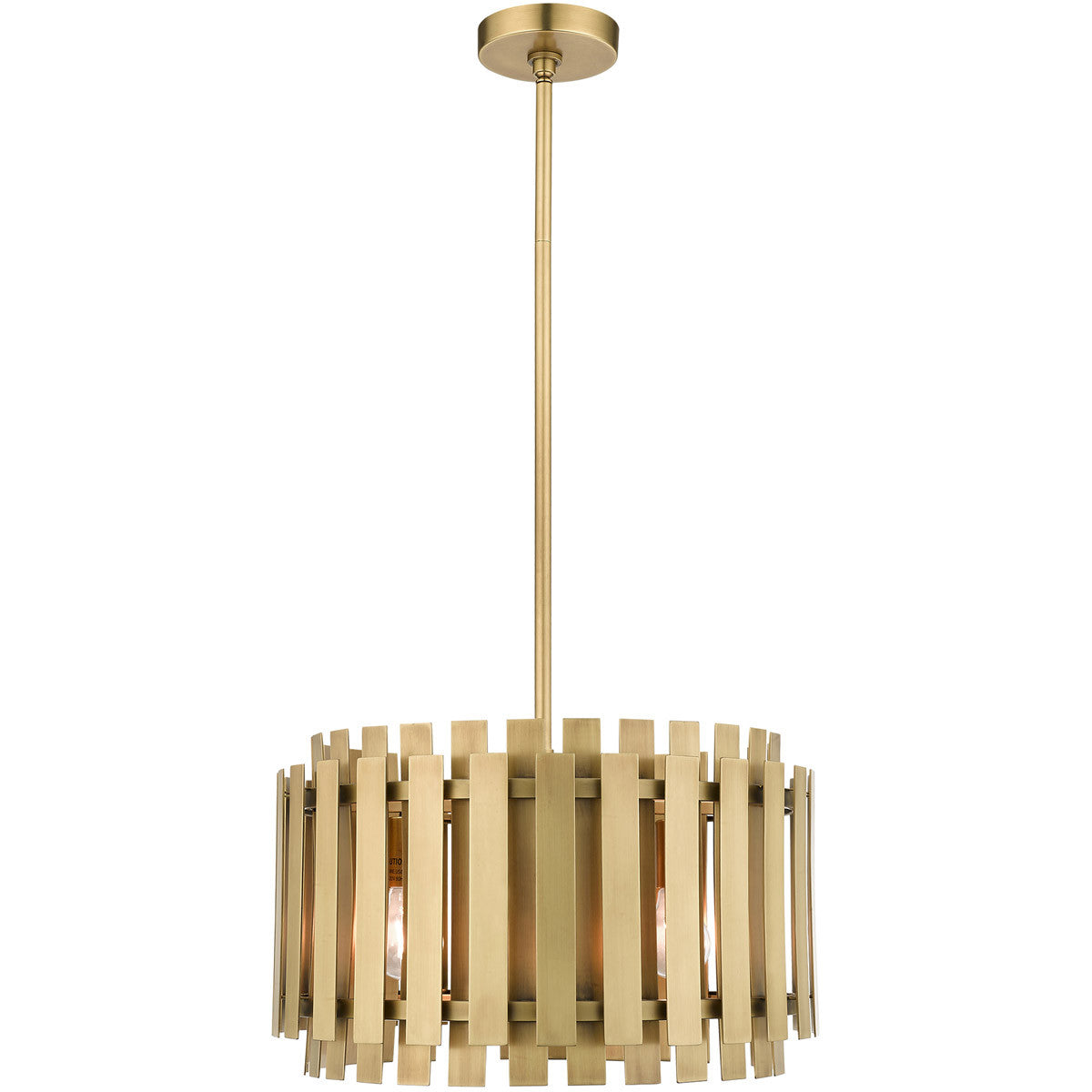 Five Light Dimmable Chandelier With Shades