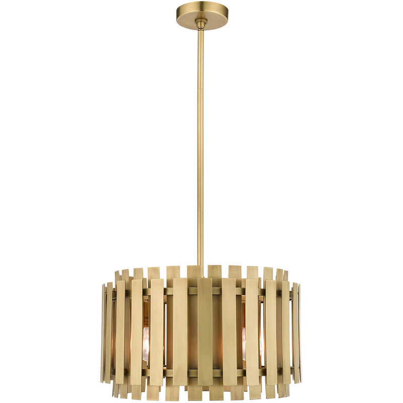Five Light Dimmable Chandelier With Shades