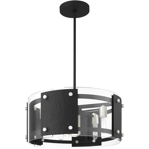 Seven Light Dimmable Chandelier With Shades Default Title