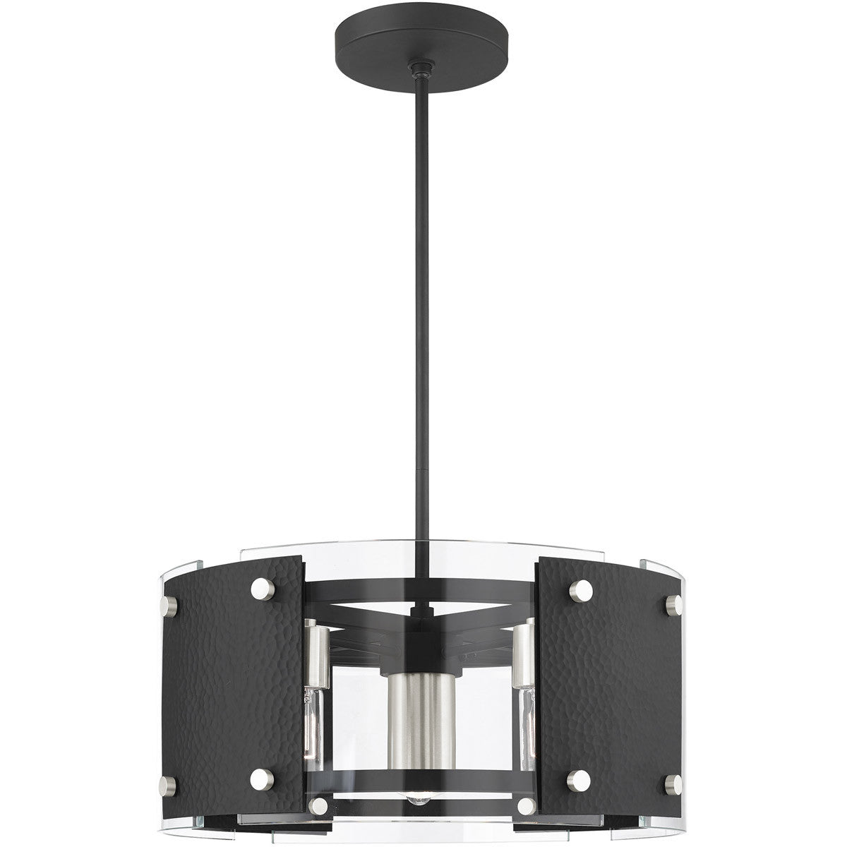 Seven Light Dimmable Chandelier With Shades