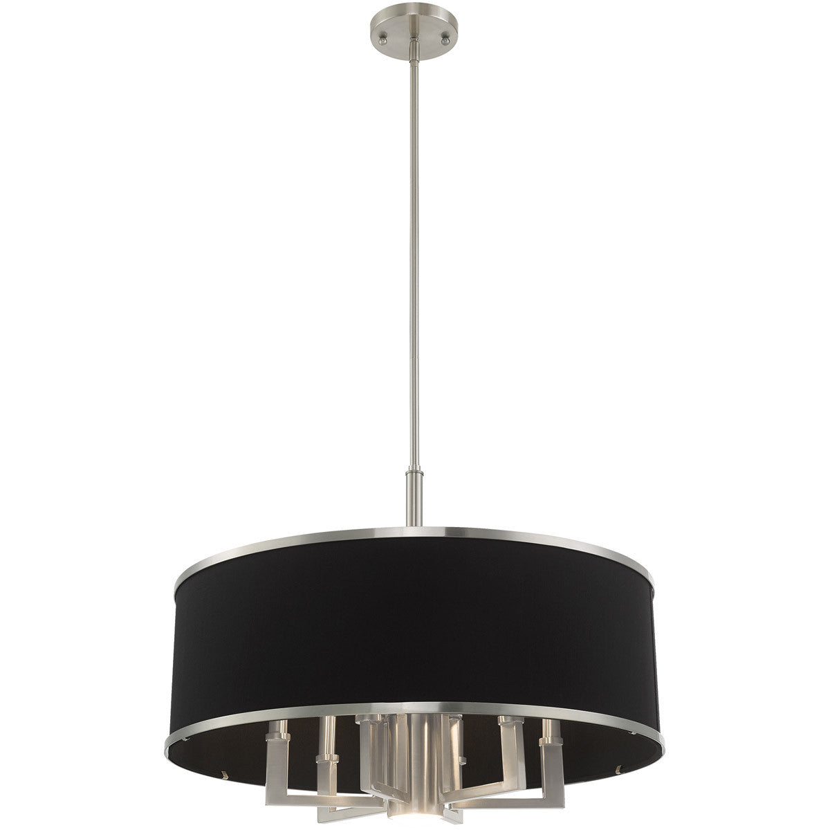 Seven Light Dimmable Chandelier With Shades