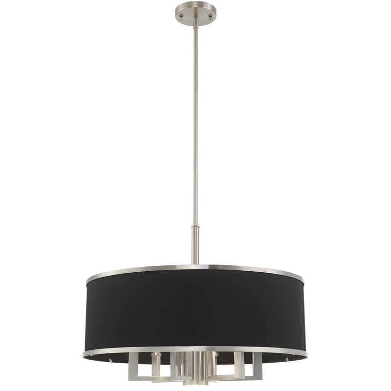 Seven Light Dimmable Chandelier With Shades