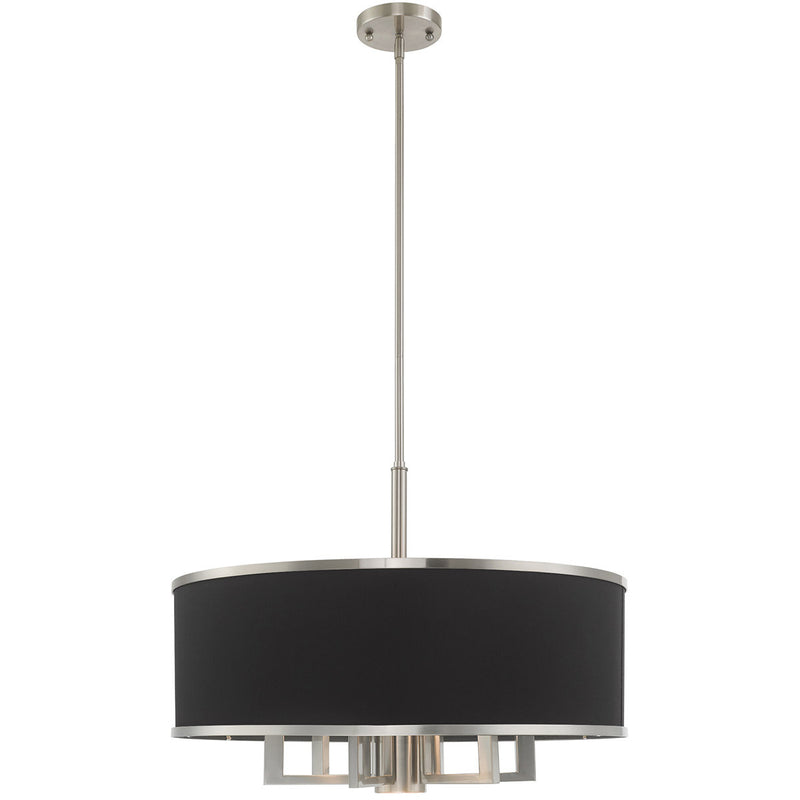 Seven Light Dimmable Chandelier With Shades