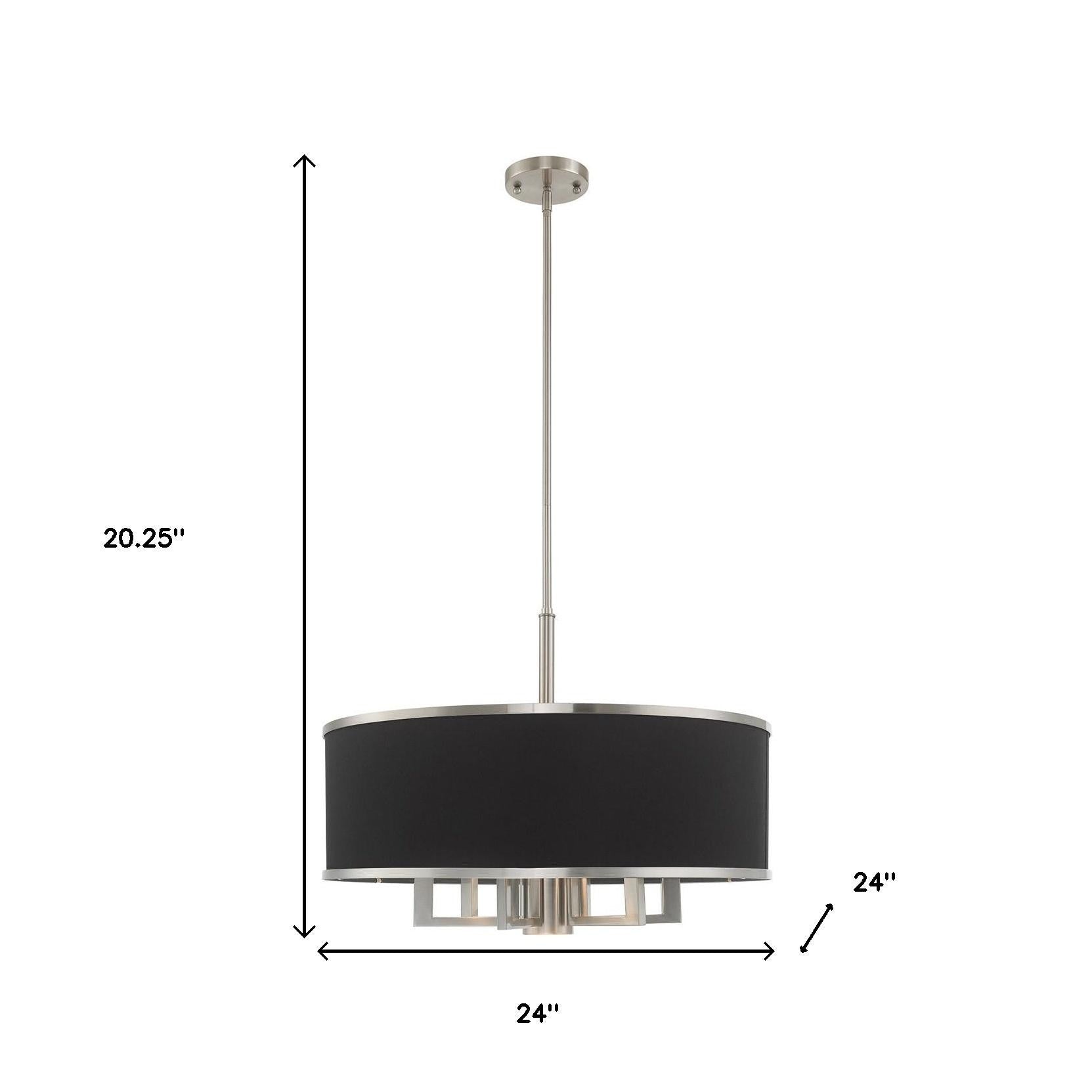 Seven Light Dimmable Chandelier With Shades