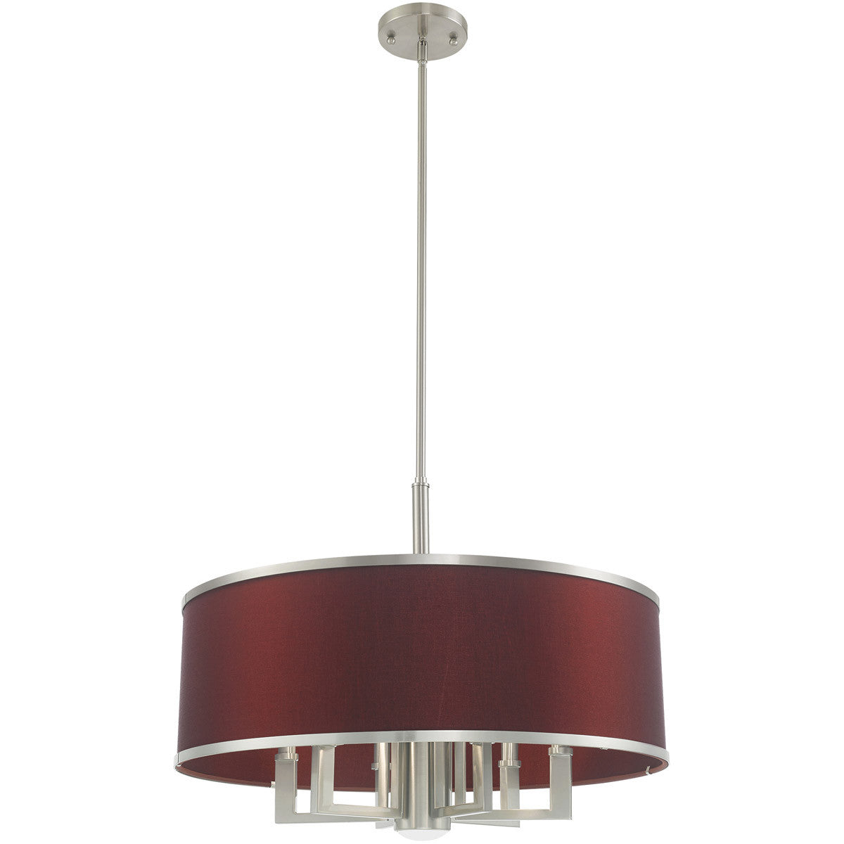 Seven Light Dimmable Chandelier With Shades