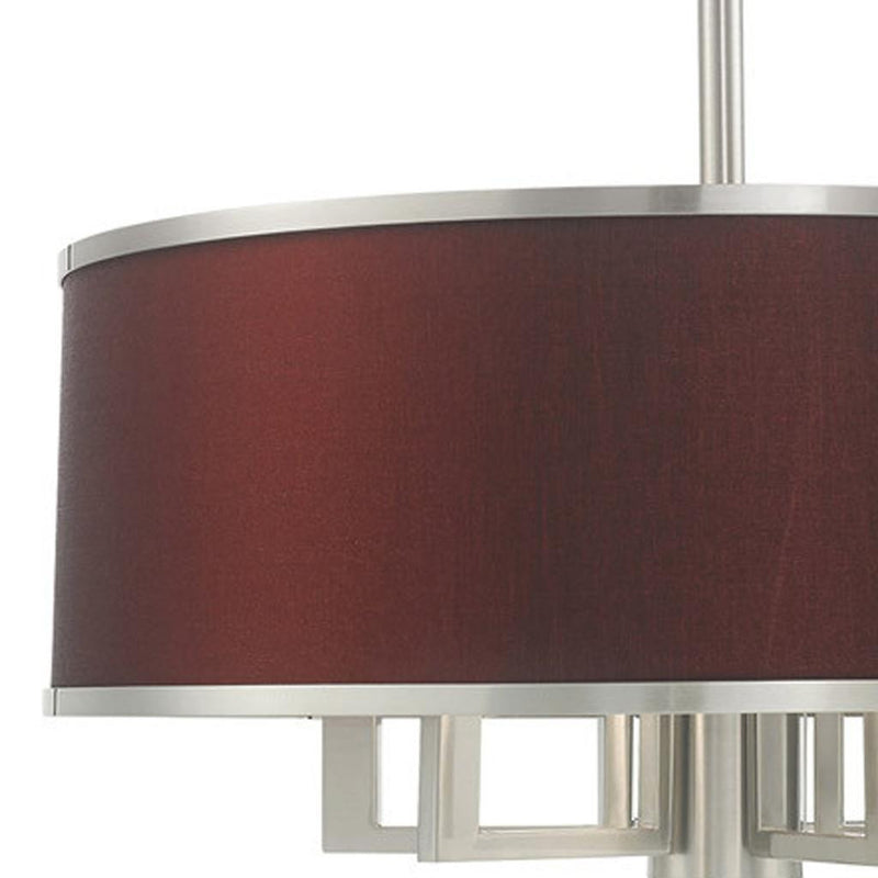 Seven Light Dimmable Chandelier With Shades